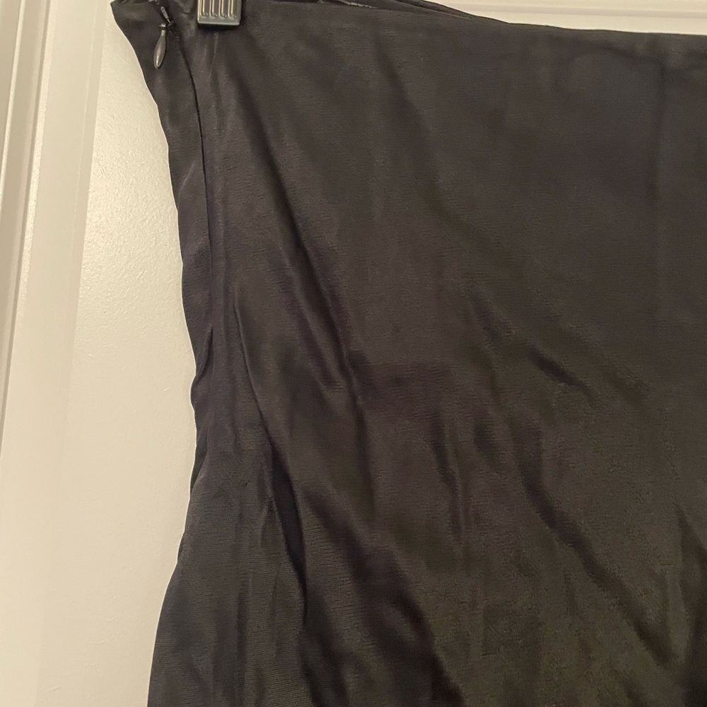 NWT By Anthropologie Lace Trim Midi Black Strapless Tube Dress - Picture 10 of 11